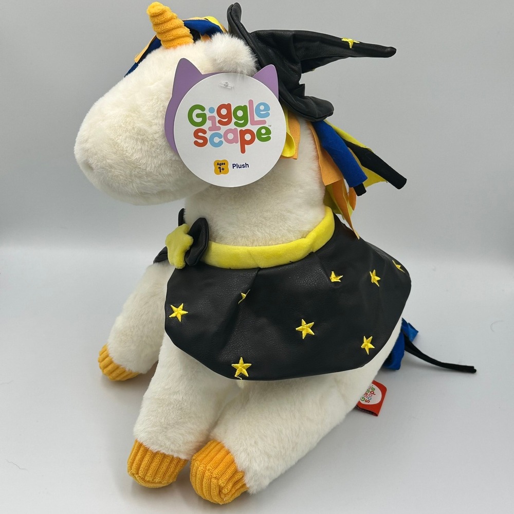 Gigglescape Plush Unicorn Kids 15" White Witch Costume Halloween Toy 086-13-7793